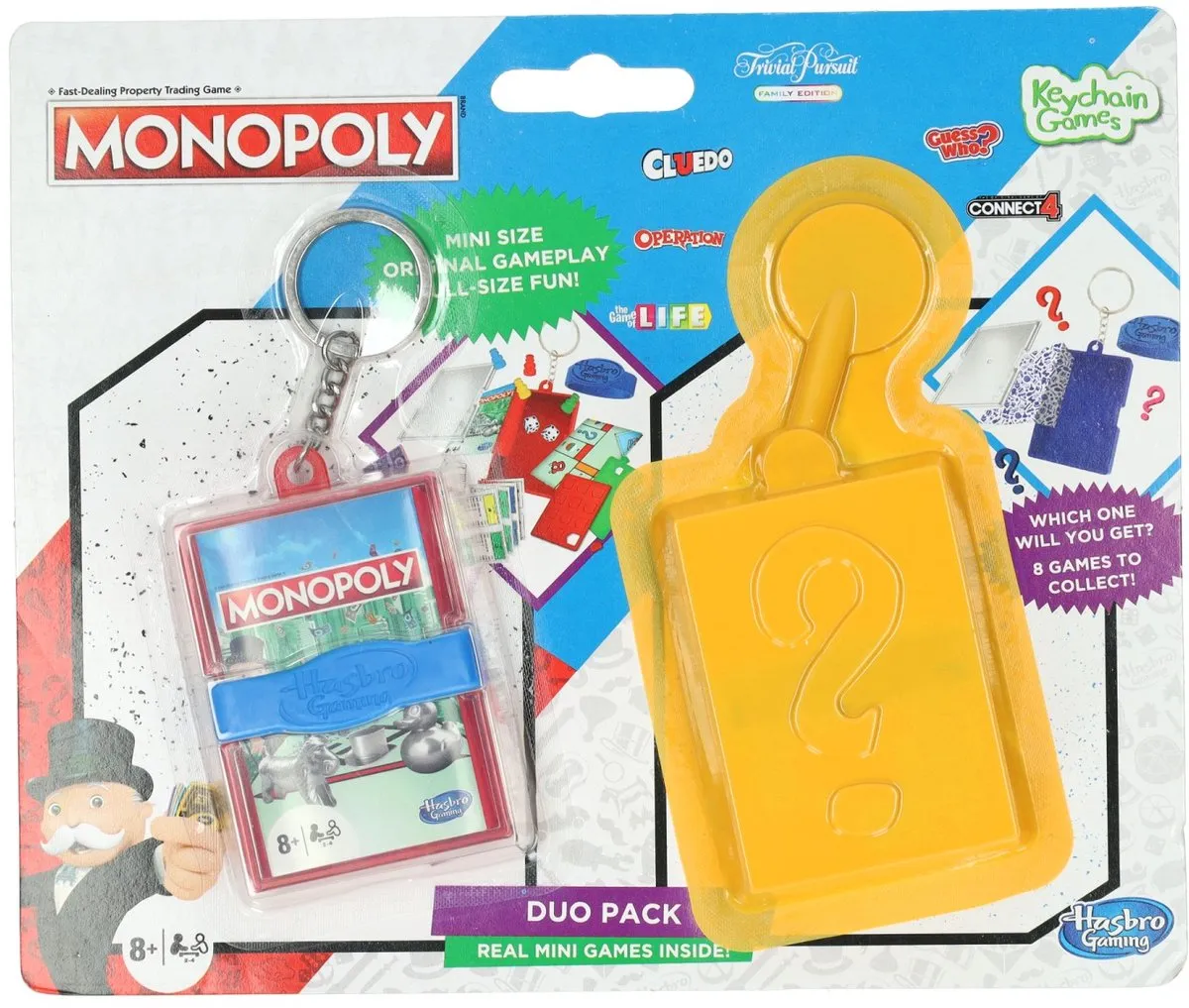 Hasbro Mini Game Sleutelhanger Monopoly