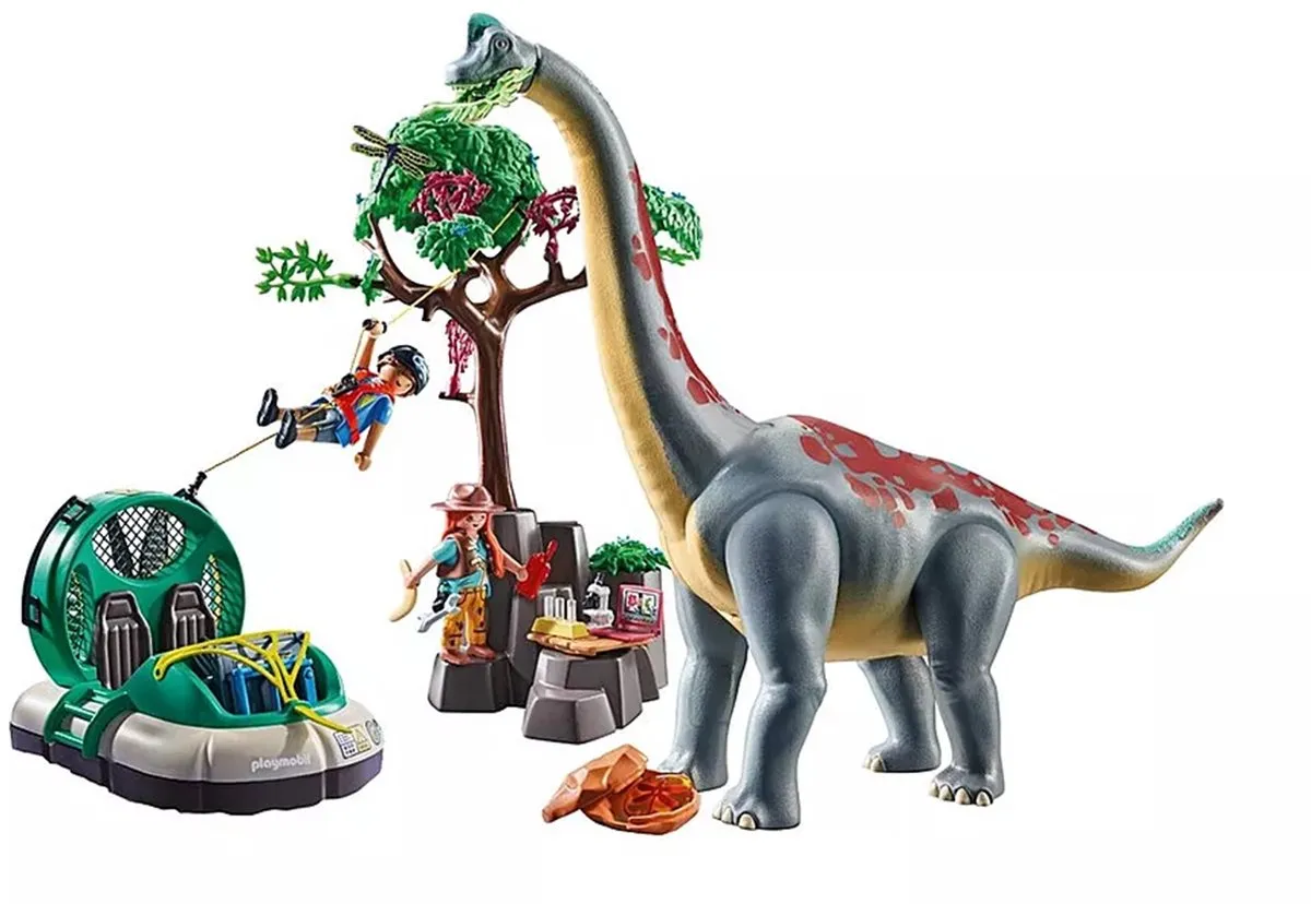 Playmobil Dinos Brachiosaurus met Hovercraft 71819 - Multicolor