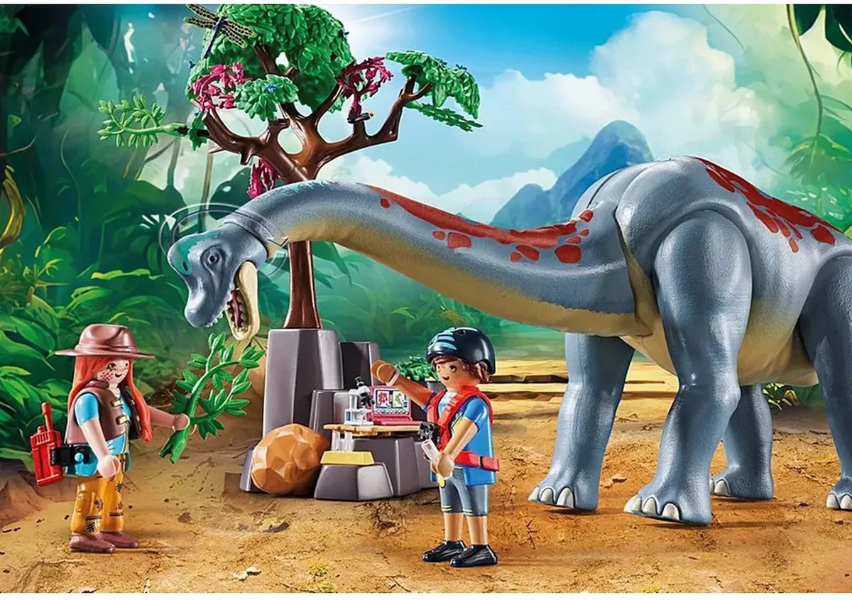 Playmobil Dinos Brachiosaurus met Hovercraft 71819 - Multicolor