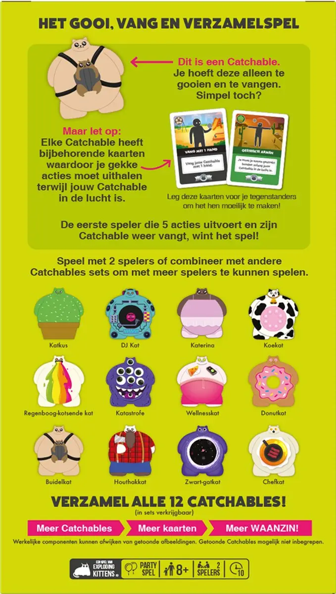 Exploding Kittens Catchables Uitbreiding - Partygame