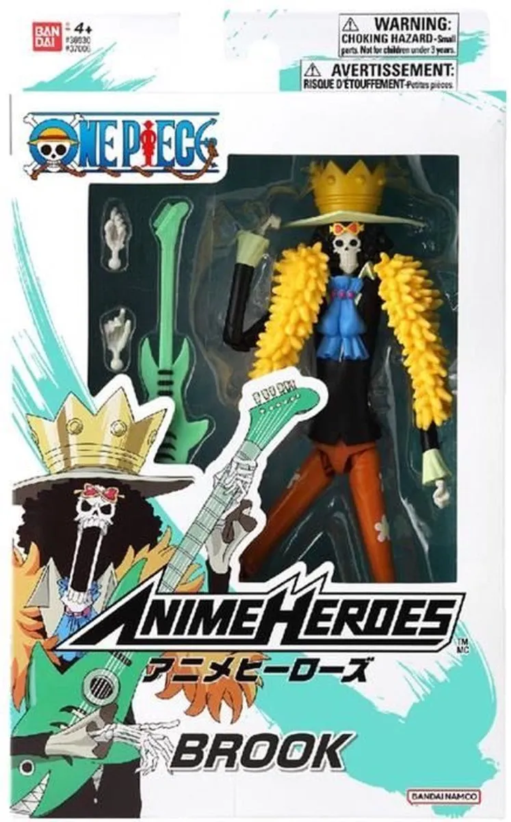 Bandai One Piece Anime Heroes Figuur Brook 17cm - BANT37006 - Multi