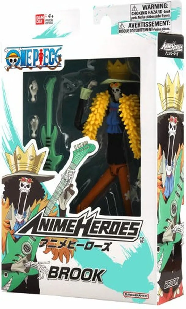Bandai One Piece Anime Heroes Figuur Brook 17cm - BANT37006 - Multi