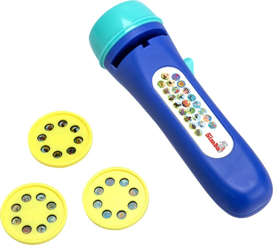 Simba Lichtprojector Dieren - Blauw/Geel - 2x AAA - afbeelding 5 van 6