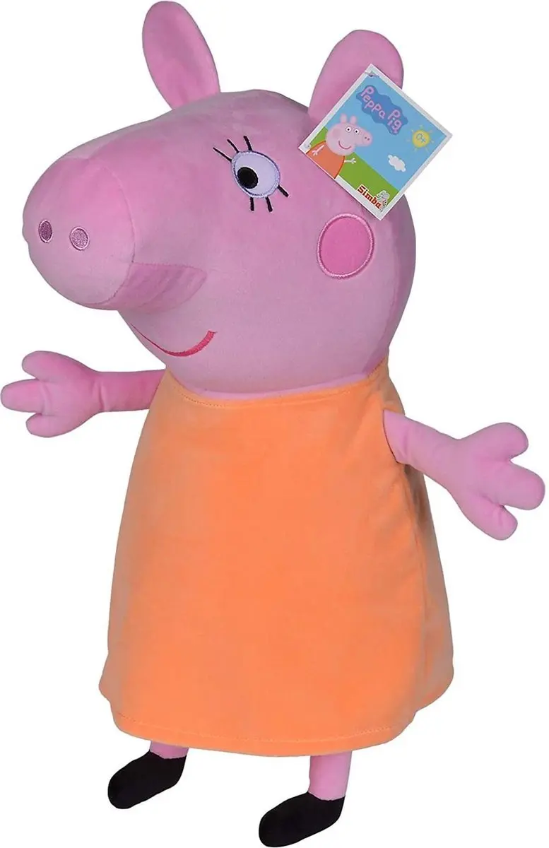 Simba Peppa Pig Mama Pig Knuffel 35cm - Roze - afbeelding 5 van 6