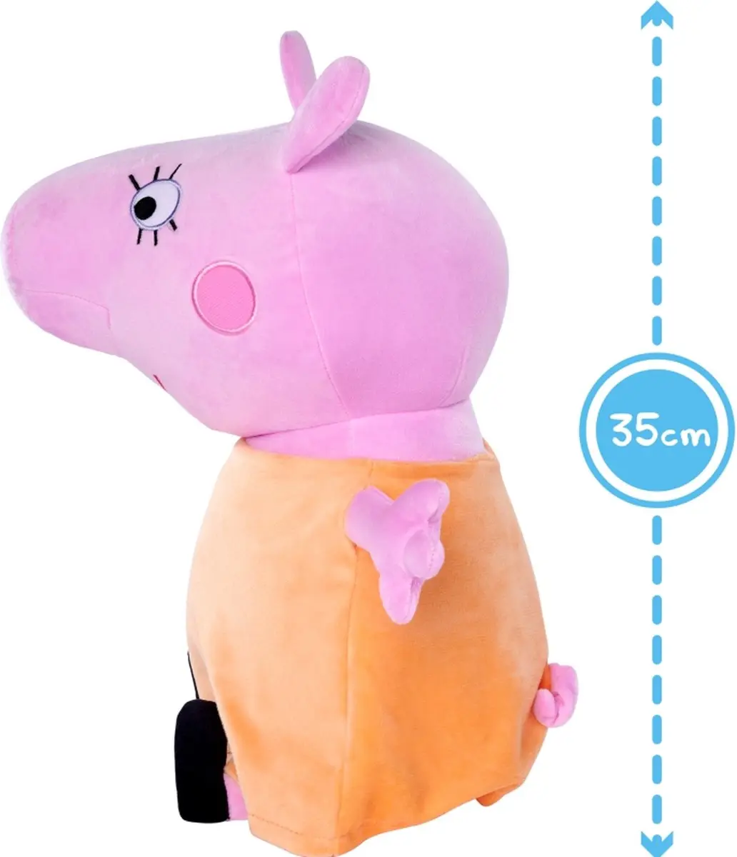 Simba Peppa Pig Mama Pig Knuffel 35cm - Roze - afbeelding 6 van 6