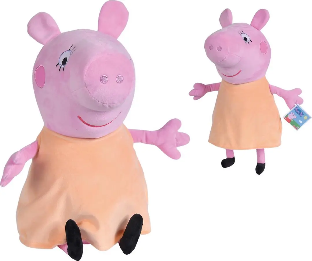 Simba Peppa Pig Mama Pig Knuffel 35cm - Roze - afbeelding 2 van 6