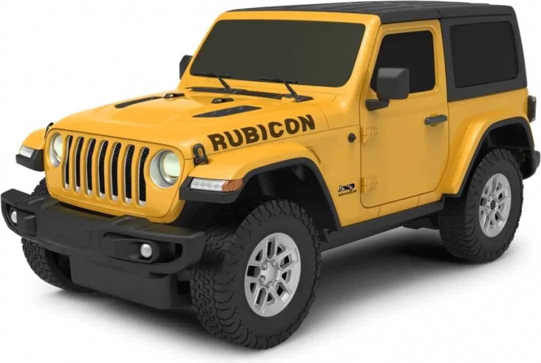 Rastar Rc Jeep Wrangler Jl Jongens 27 Mhz 1:24 Geel