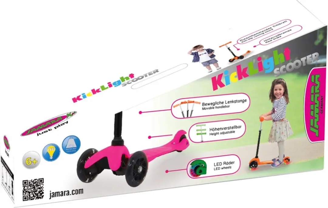 Jamara Step KickLight Scooter - Oranje
