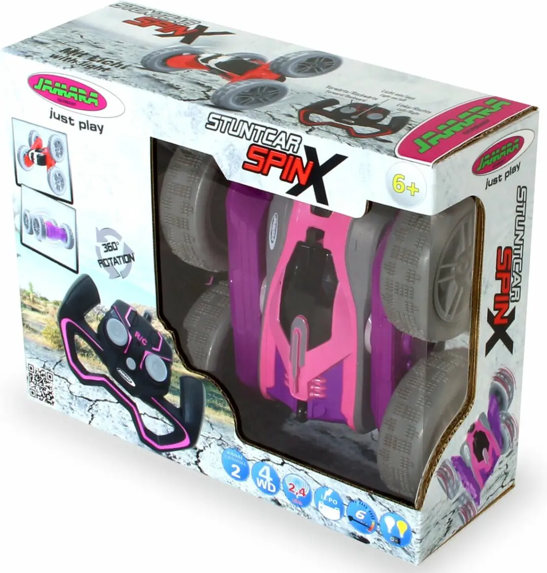 Jamara SpinX Stuntcar 410175 Radiografisch Model - Roze - afbeelding 6 van 6