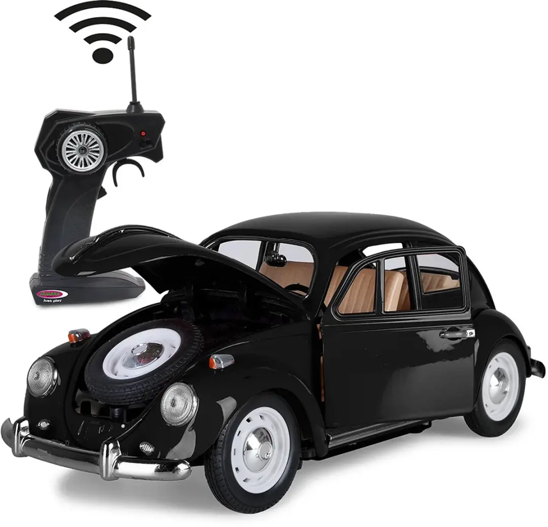 Jamara Volkswagen Kever RC Auto 1:18 - Zwart - JAM402700 - afbeelding 2 van 2
