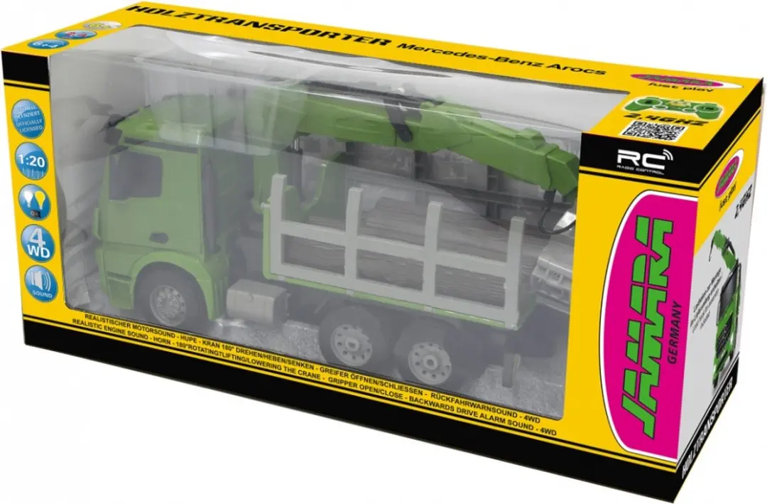 Jamara RC Boomstam Truck Mercedes-Benz Arcos 404935 - 1:20 - Multi