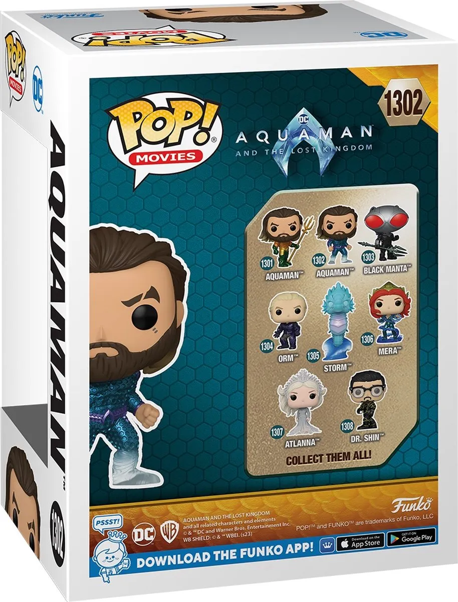 Funko Pop Movies Aquaman Atlantis Suit #1302 - Multi