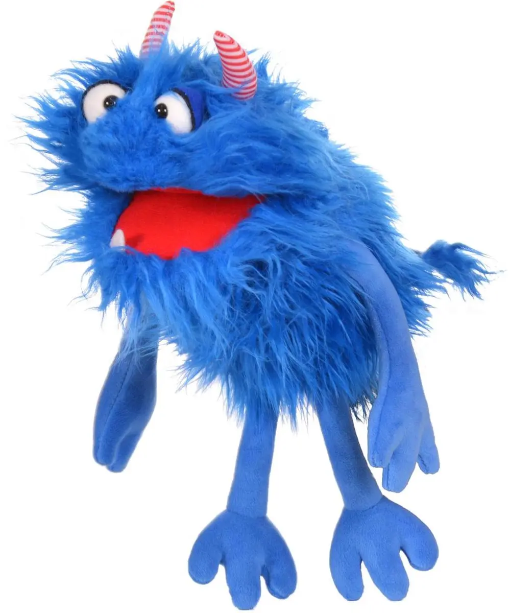 Living Puppets Schmackes Handpop 35cm Blauw