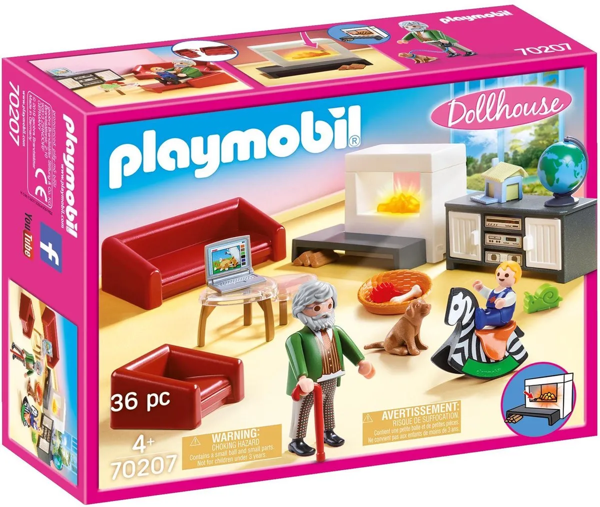 Playmobil Huiskamer met Openhaard 70207