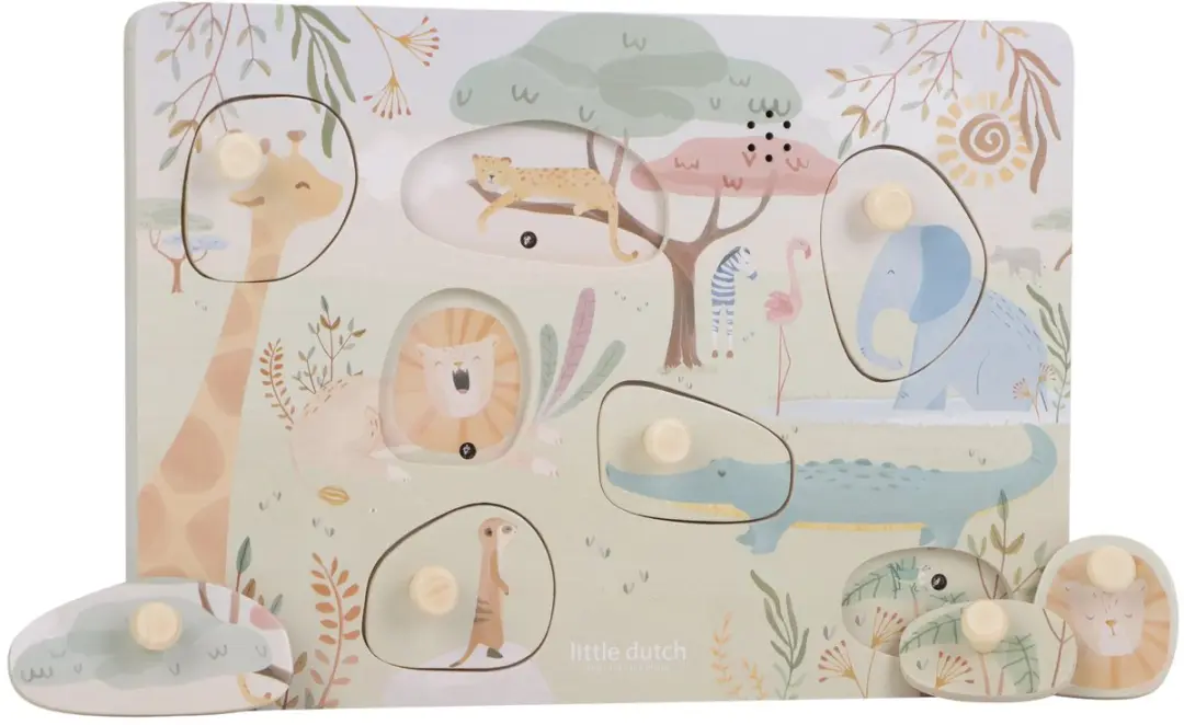 Little Dutch Geluidenpuzzel Safari Friends LD7440