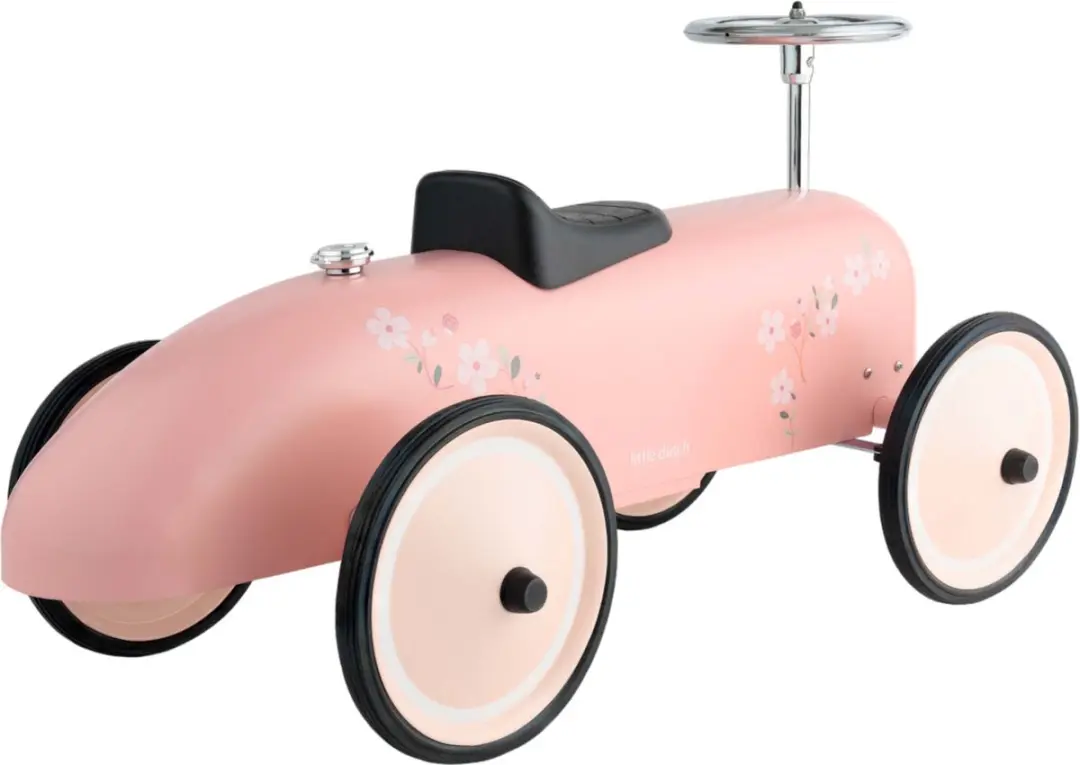 Little Dutch Retro Loopauto - Roze - afbeelding 4 van 6