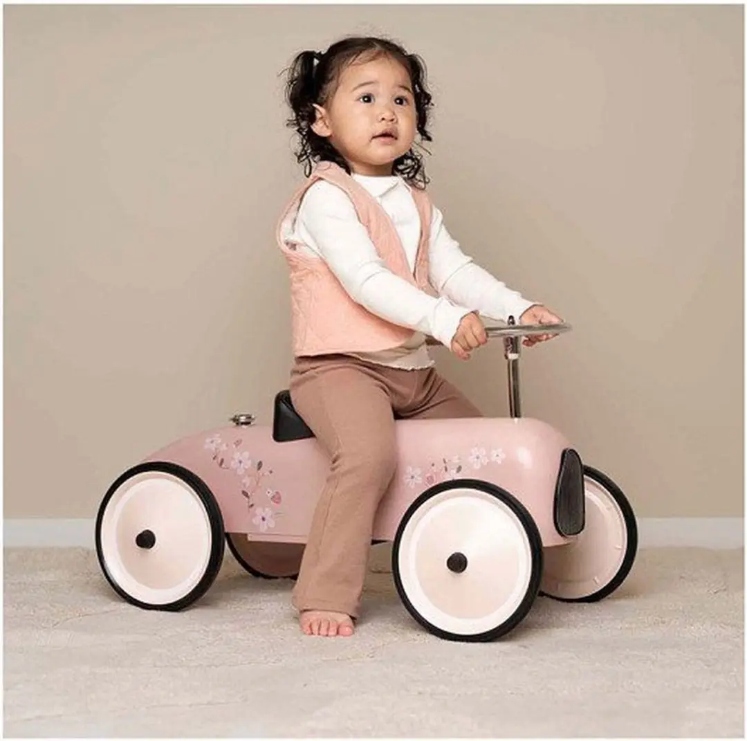 Little Dutch Retro Loopauto - Roze - afbeelding 6 van 6