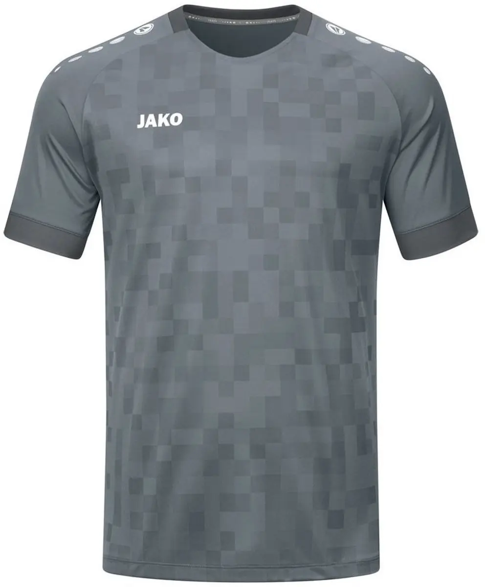 Jako Pixel Shirt Korte Mouw Kinderen 164 - Steengrijs - afbeelding 6 van 6