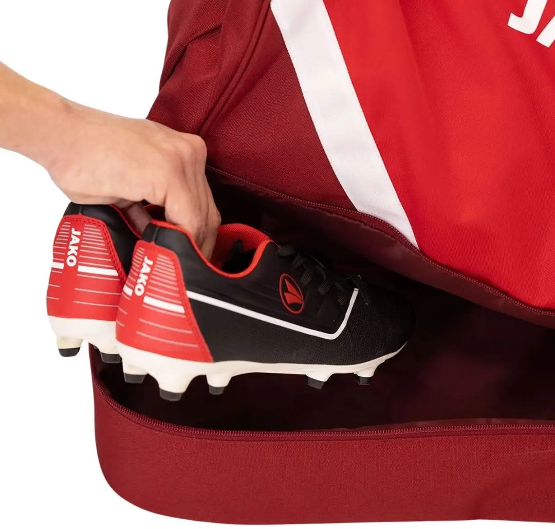 Jako Iconic Senior Sporttas - Bordeaux/Rood - 4 Vakken