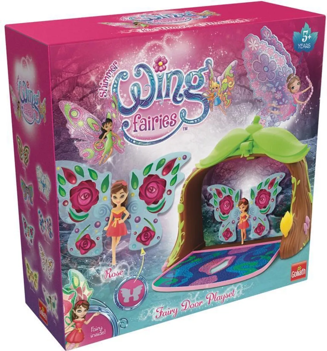 Goliath Shimmer Wing Fairies Fairy Doors Playset - 8 Stuks Roze