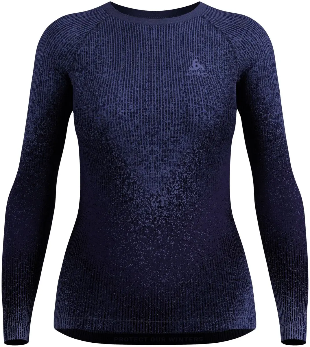 ODLO Blackcomb Eco Crew Neck Longsleeve - Maat L - Donkerblauw/Paars