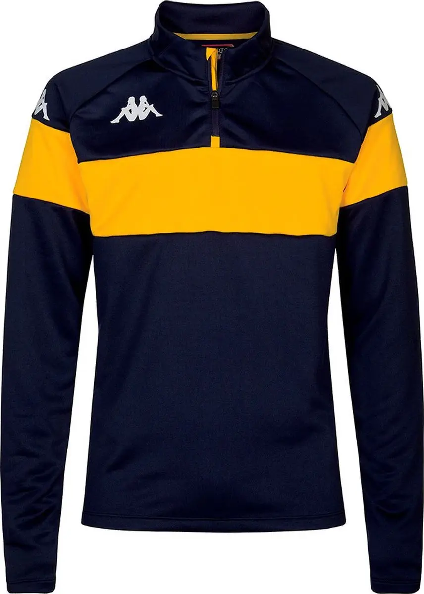 Kappa Dovare Halve Rits Sweatshirt Geel,Blauw M Man
