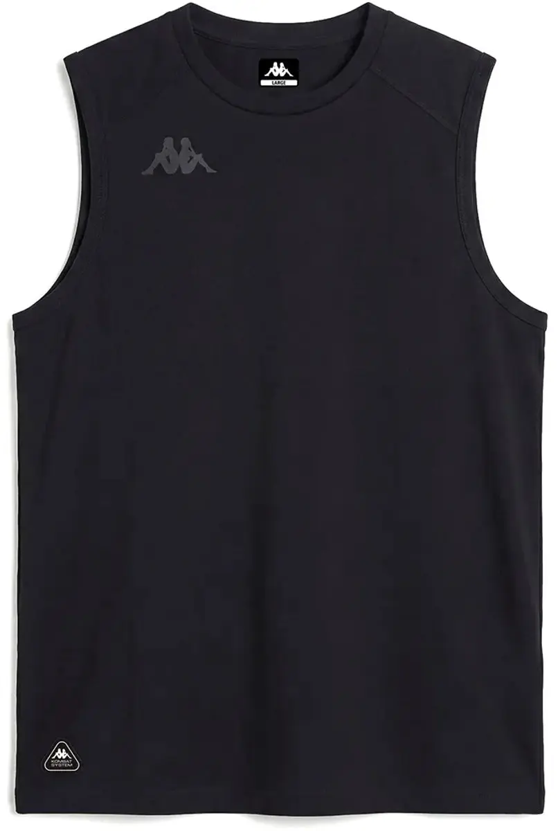 Kappa Ileo Mouwloos T-shirt - S - Zwart