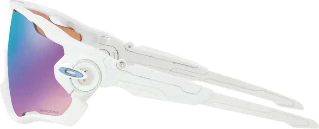 Oakley Jawbreaker Polwht Prizm Snow Skibril - Wit - Blauwe Lens