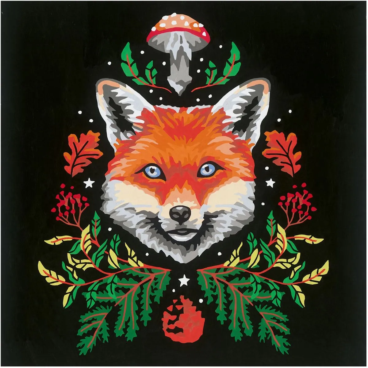 Ravensburger Pixie Cold Edition Fox Schilderen op nummer - Multicolor - afbeelding 6 van 6