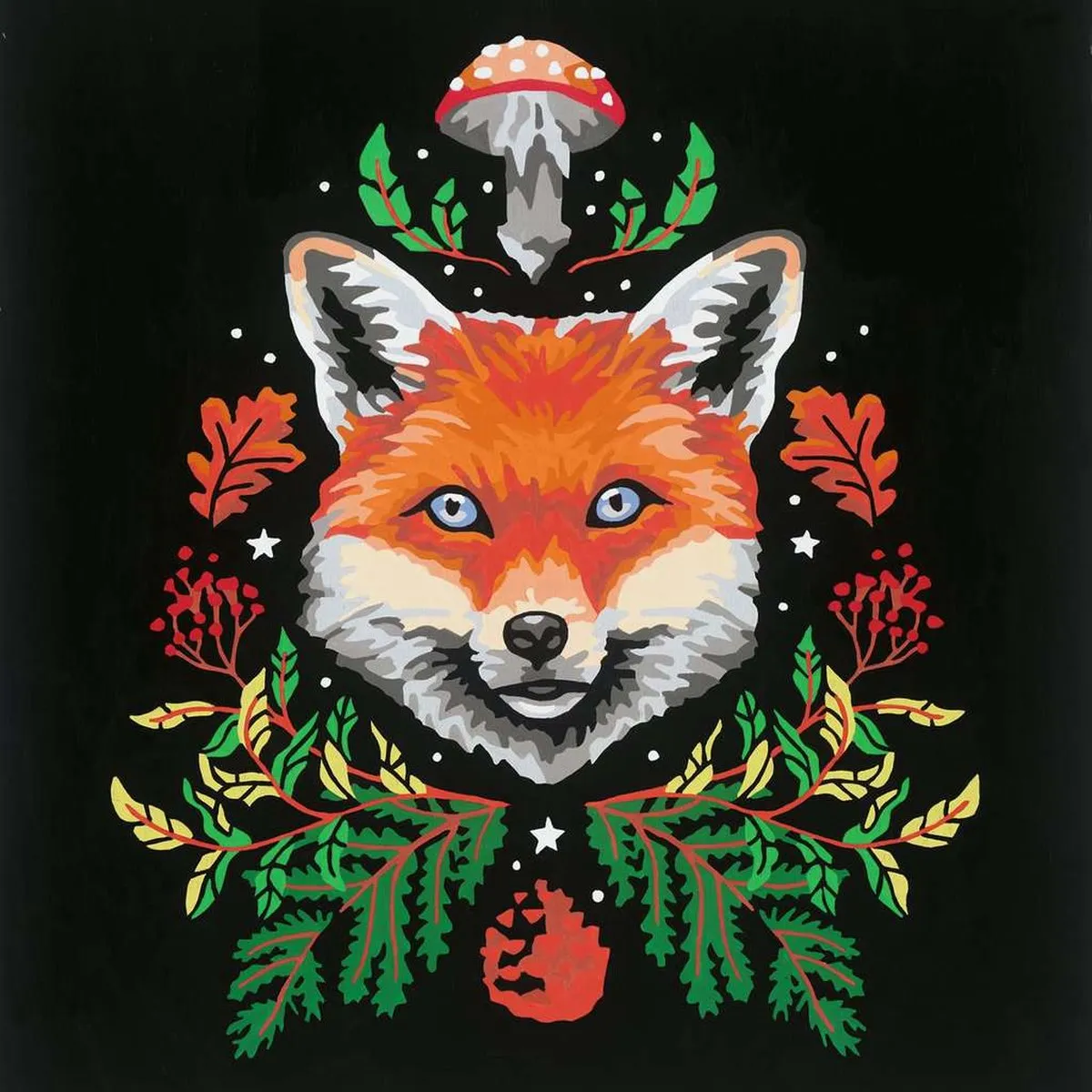 Ravensburger Pixie Cold Edition Fox Schilderen op nummer - Multicolor