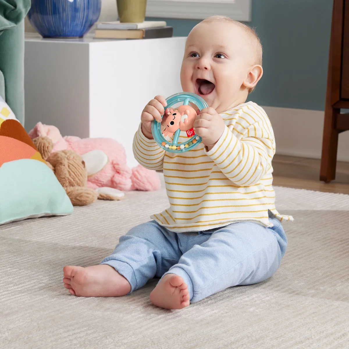 Fisher Price Bijt Rammelaar Axeloth - Meerkleurig