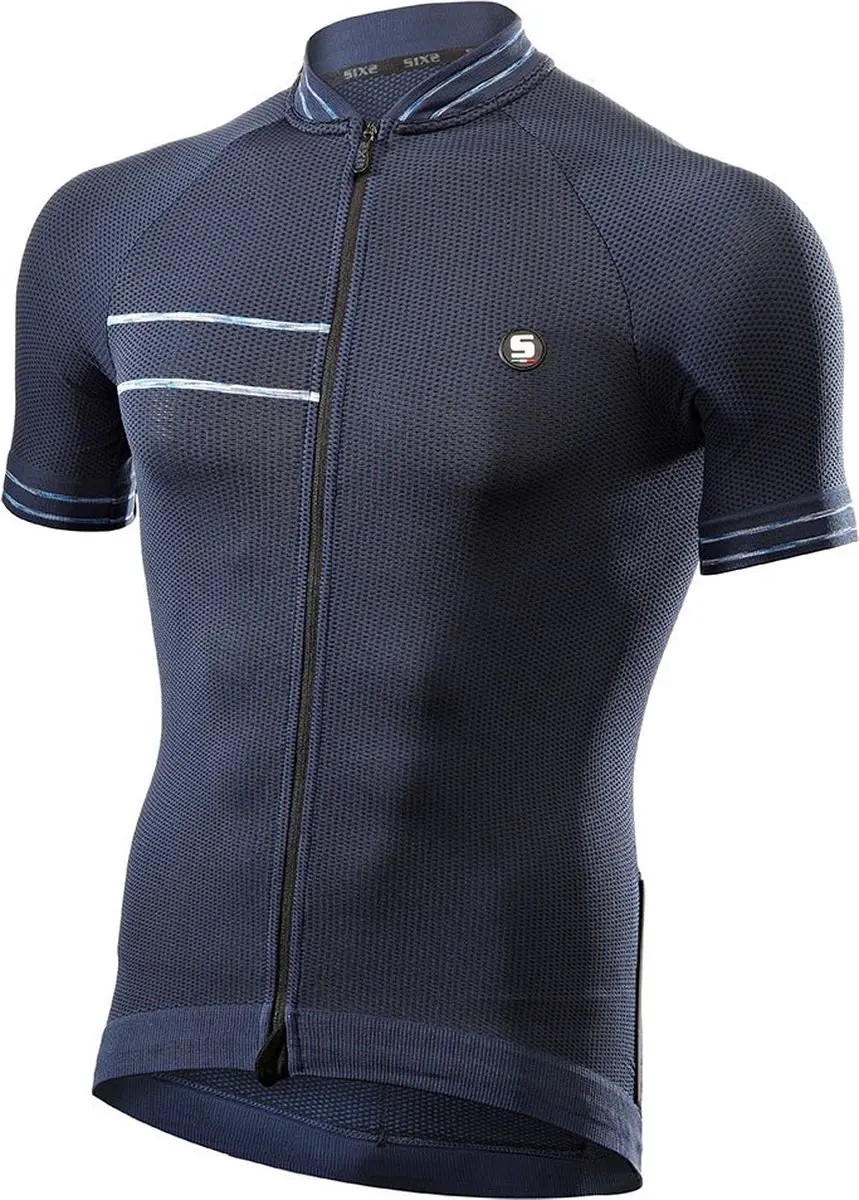 Sixs Clima Korte Mouwen Fietsshirt Blauw L Man