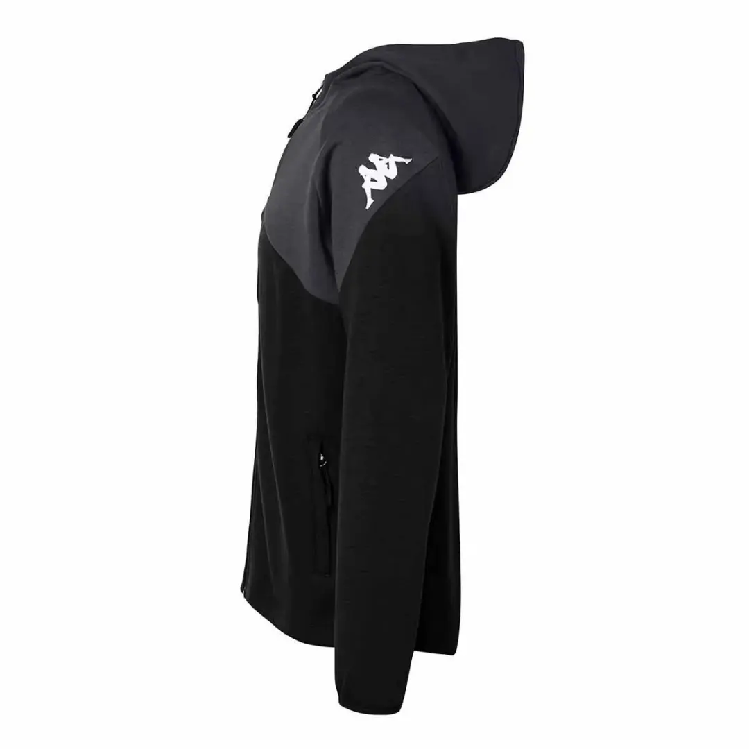 Kappa Fianto Jas Heren - Zwart/Grijs 3XL