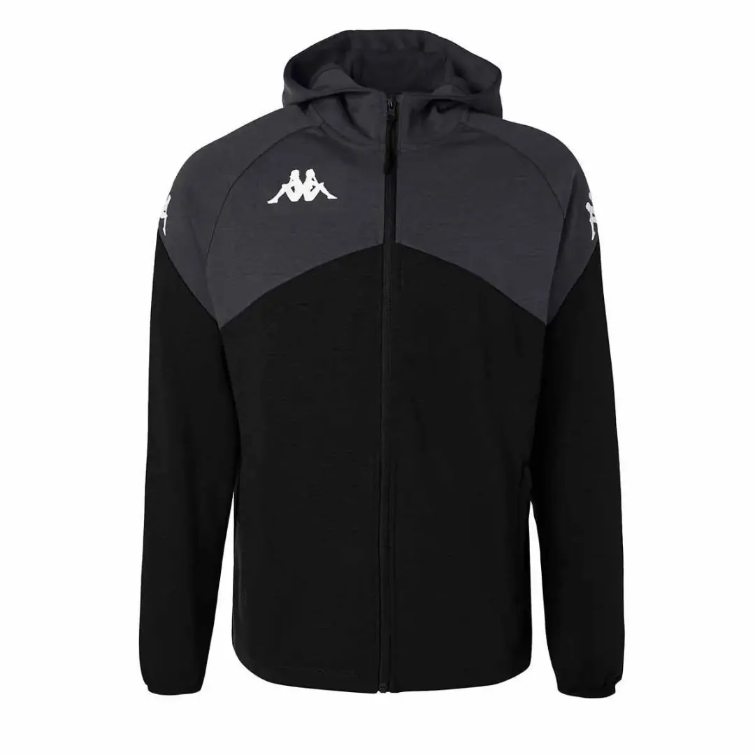 Kappa Fianto Jas Heren - Zwart/Grijs 3XL