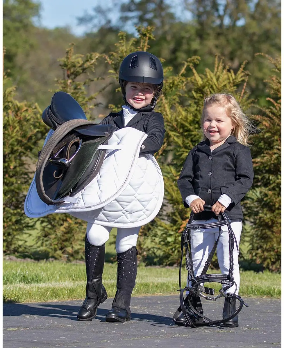 QHP Wedstrijdjas Robin Kids 128 - Zwart