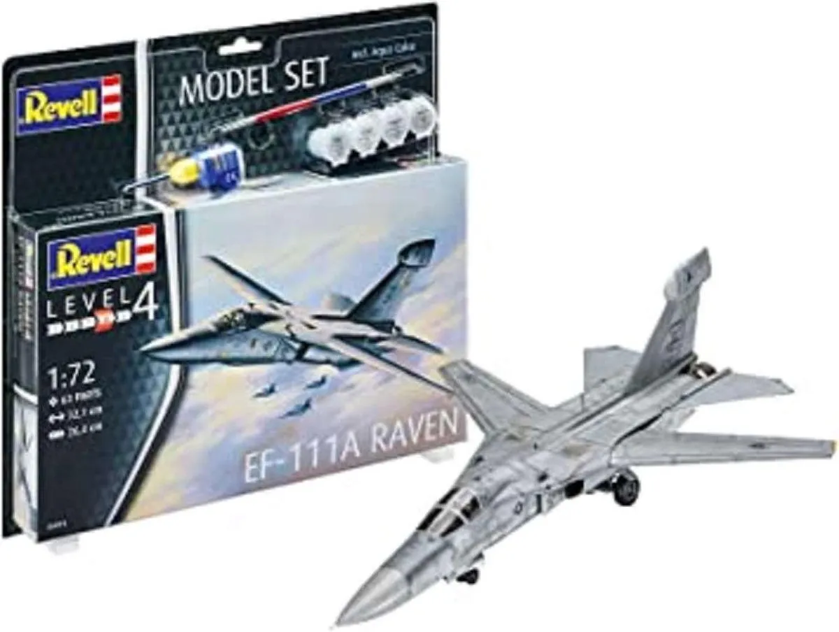 Revell 64974 EF-111A Raven Modelbouwset 1:72 - 63 Onderdelen - Grijs