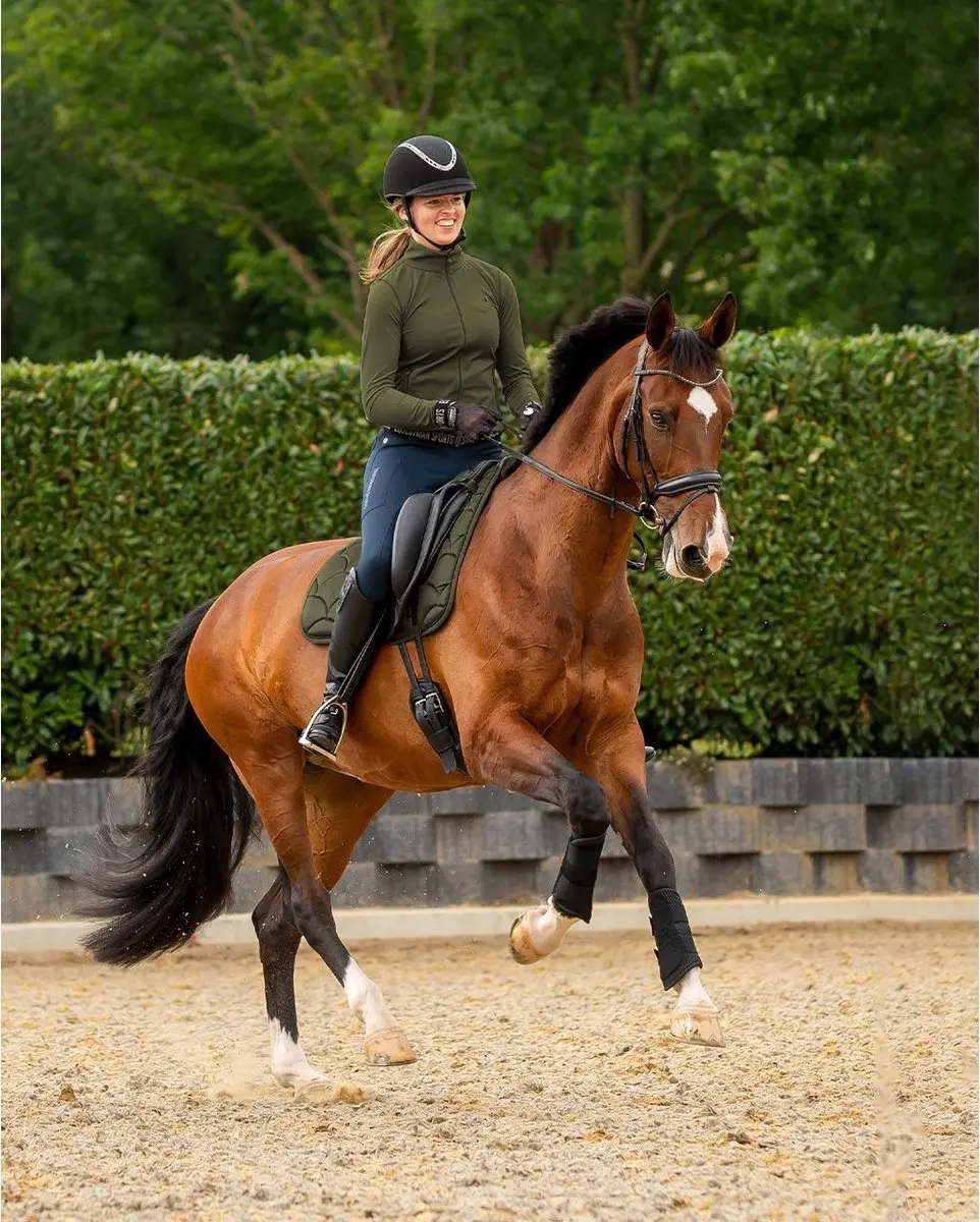 QHP Jorine Legging Rijden Dames - Marine - Maat 34 - afbeelding 2 van 2