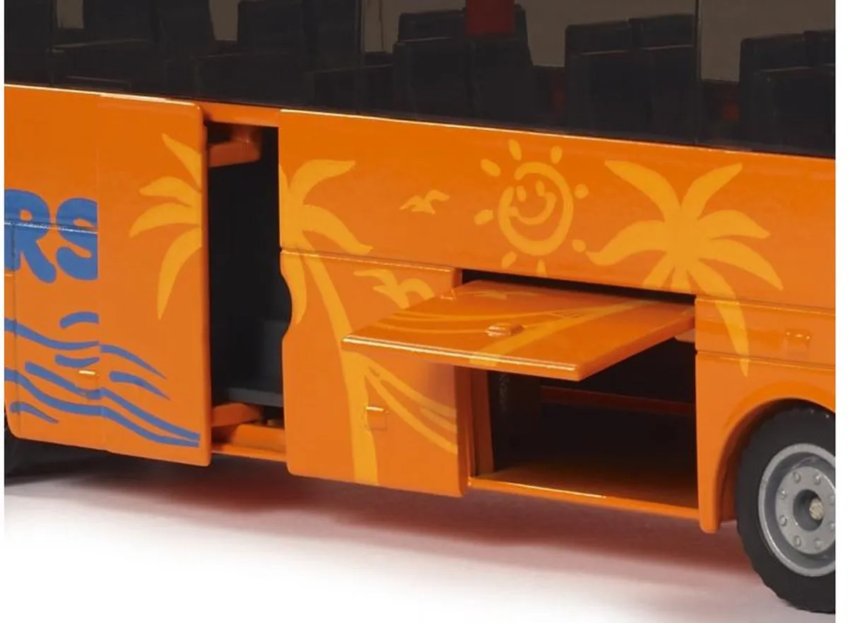 SIKU 3738 Mercedes-Benz Travego Reisbus 1:50 - Oranje/Blauw/Zwart - afbeelding 3 van 6