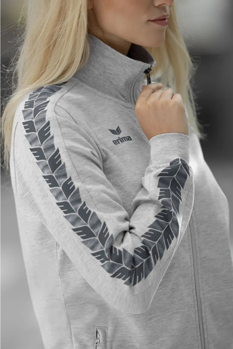 Erima Essential Team Tracktop Jack Dames 36 - Grijs - afbeelding 2 van 6
