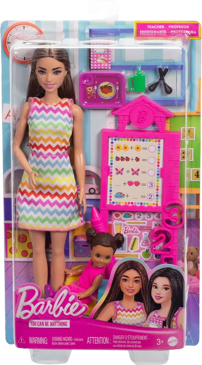 Barbie Lerares Pop - Meerkleurig - afbeelding 6 van 6