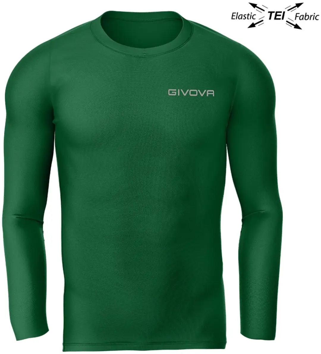 Functioneel T-shirt Givova Corpus 3 Maglia Intima Elastica Groen