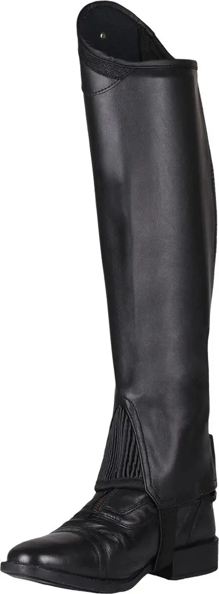QHP Chaps Shimmer Junior - Zwart - 8 Jaar - afbeelding 6 van 6