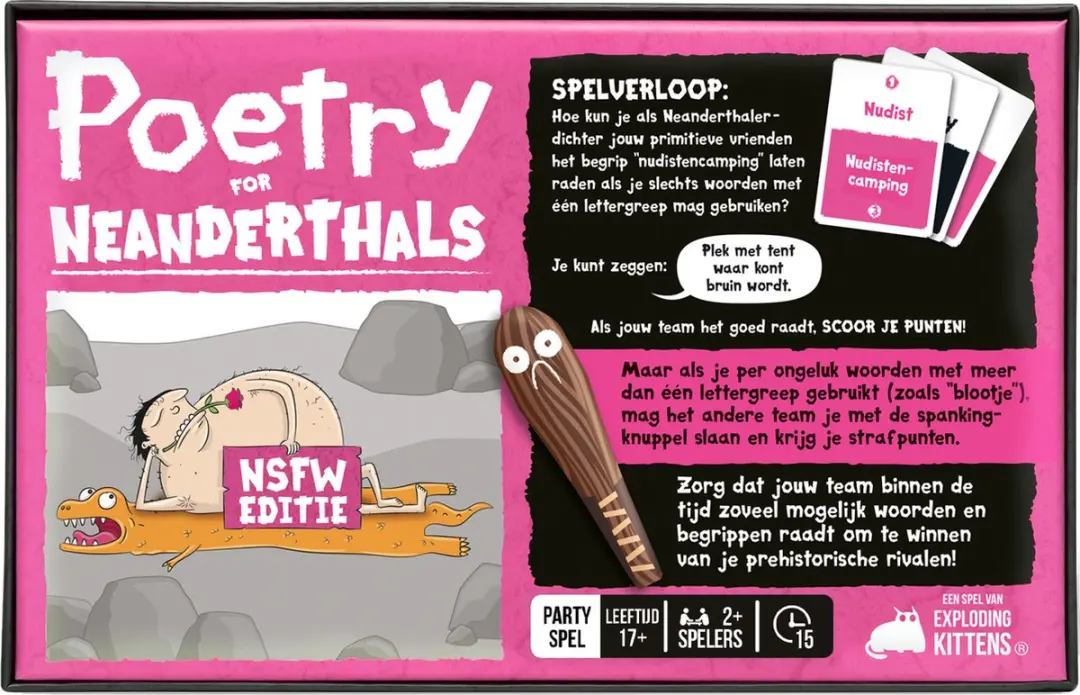 Exploding Kittens Poetry for Neanderthals NSFW Kaartspel - EKIPN02NL