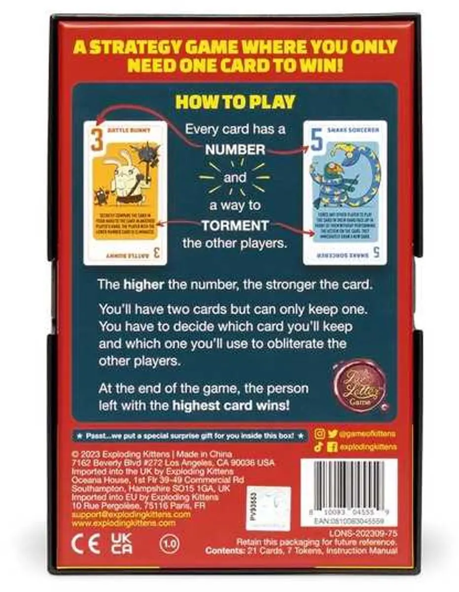 Exploding Kittens Power Hungry Pets Kaartspel - 2-6 Spelers