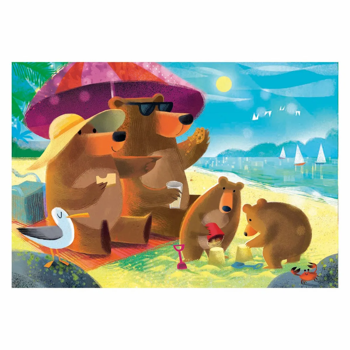 Ravensburger Bear Family Vacations Legpuzzel 2x24 Stuks - 224 Stuks