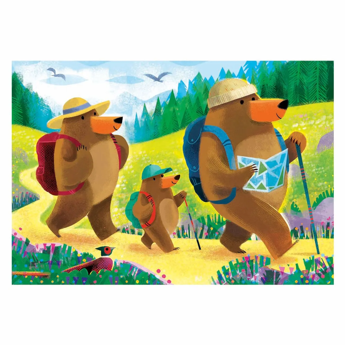 Ravensburger Bear Family Vacations Legpuzzel 2x24 Stuks - 224 Stuks