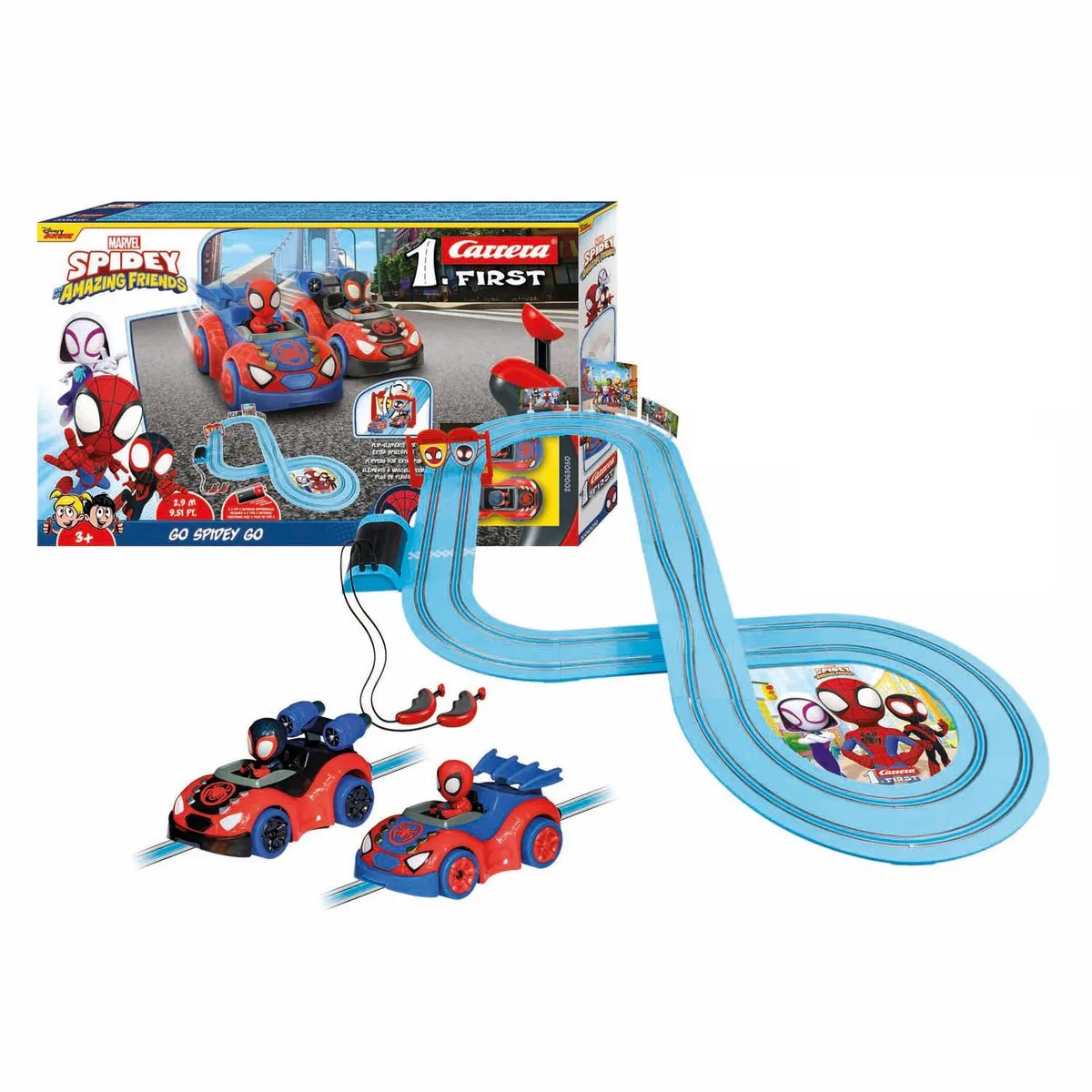 Carrera FIRST Racebaan CAR20063050 - Spidey Amazing Friends - 2,9m - Multi