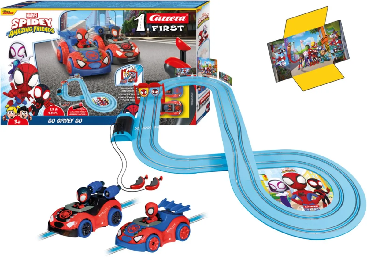 Carrera FIRST Racebaan CAR20063050 - Spidey Amazing Friends - 2,9m - Multi