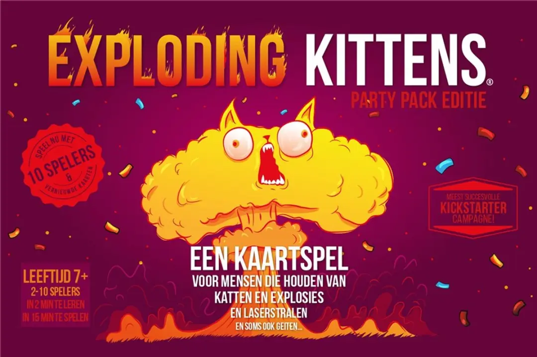 Exploding Kittens Party Pack EKIEK04NNL - Kaartspel - 2-10 Spelers