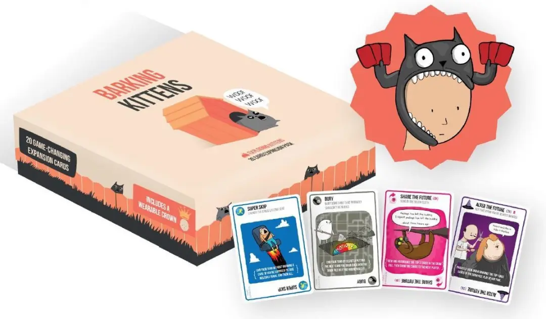 Exploding Kittens Barking Kittens EKG-3EXP - Kaartspel